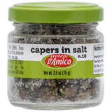 Wholesale Italian Food - Fratelli D'Amico Capers in Salt, no, #10 2.5oz (70g): 1 unit (2.5 oz)