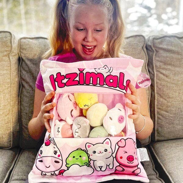 Showcase - Itzimals Kawaii Snack Pillow Assorted Plush Animal Bag