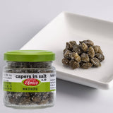 Wholesale Italian Food - Fratelli D'Amico Capers in Salt, no, #10 2.5oz (70g): 1 unit (2.5 oz)