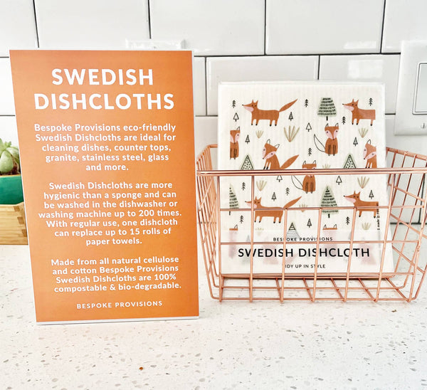 Floral Swedish Dishcloths (Set of 6) - Quiltfolk