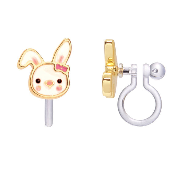 Girl Nation CLIP ON Cutie Earrings- Bouncy Bunny – Talin Market
