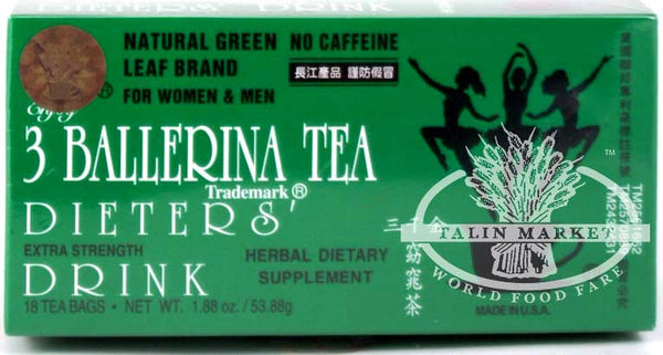 3 Ballerina Dieters' Tea Extra Strength 18 bg