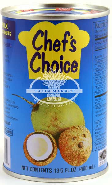 CHEF'S CHOICE COCONUT MILK 13.5 OZ CURRY JAM DESSERT, CAKE – Talin