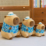 Showcase - Capybara 9" Kawaii Hawaiian Vacation Shirt & Hat Plush Toy