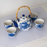 Urban Tokyo - Oriental Ryu Dragon Tea Set 30 oz Tea Pot with 4 Cups (1/8)