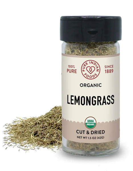 Pure Indian Foods - Lemongrass, Cut & Dried, Certified Organic - 1.5 oz