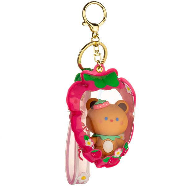 Kawaii Slime Company - Strawberry Shaped Puffy Sensory Keychain - Straw-Bearry (12pcs/case)