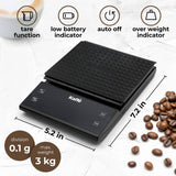 Kaffe - Kaffe Digital Food Scale Stainless Steel with Tare Feature