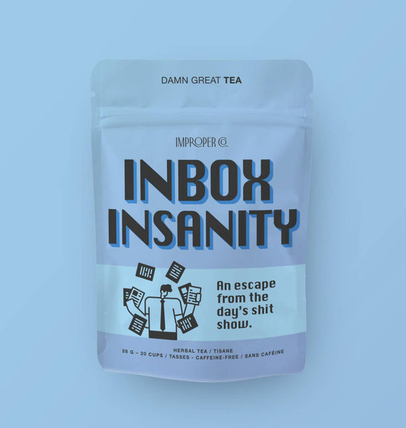 Improper Co. (No duties | Ships from CAN/USA) - Inbox Insanity Peppermint tea, 20 Servings, Tea Blend