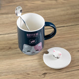 Urban Tokyo - Kitten 12oz Mug With Lid and Spoon (10/30)