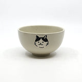 Urban Tokyo - Cat Design 4.5"Dia Porcelain Rice Bowl White (6/48)