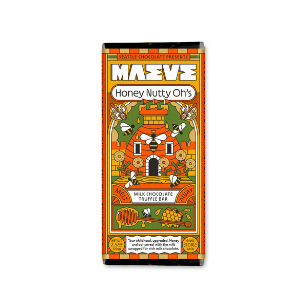 Seattle Chocolate Presents Maeve - Honey Nutty Oh's Truffle Bar