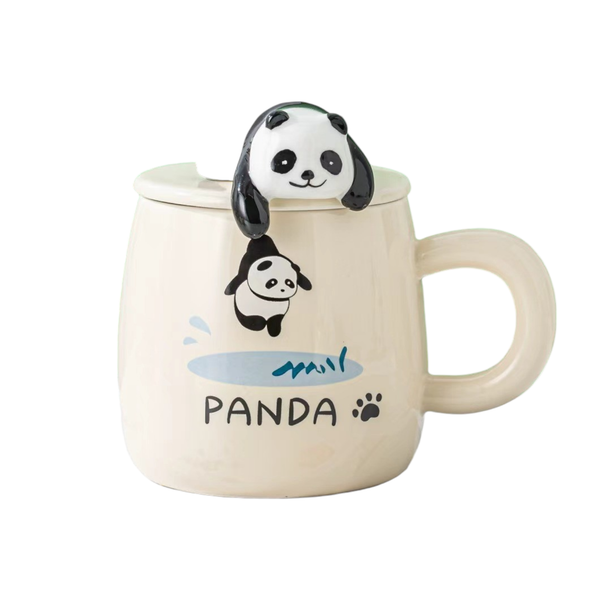 Urban Tokyo - Panda 13oz Mug With Lid and Spoon (10/30)