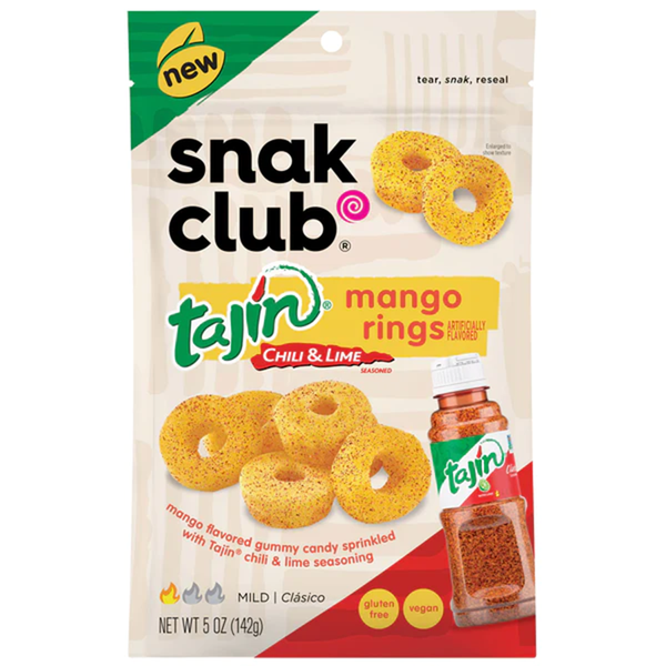 Cow Crack Wholesale - Snak Club Mango Rings with Tajin 5 oz