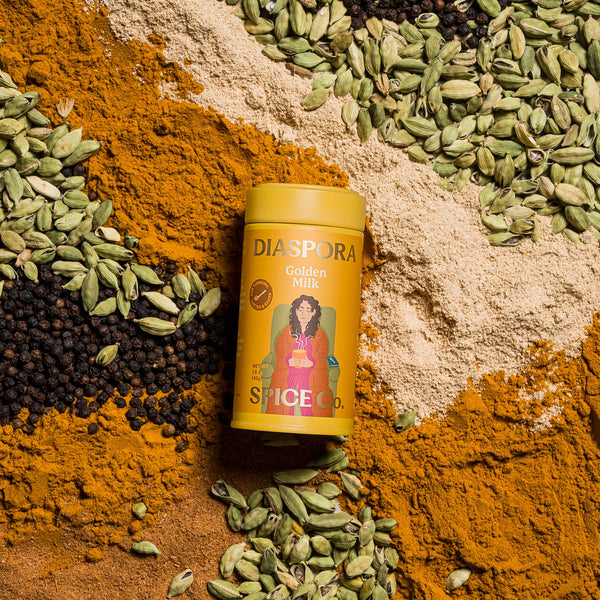 Diaspora Spice Co. - Golden Milk (Spice Blend) - For Turmeric Lattes & Baking: 45g Everyday Tin