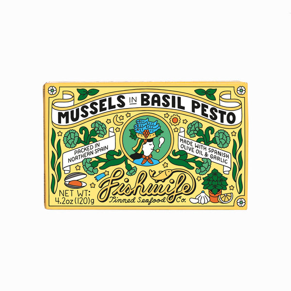 Fishwife - Mussels in Basil Pesto