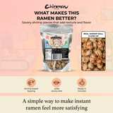 Chiramen - Chiramen Freeze-Dried Shrimp Ball Ramen Topping, for Ramen, Cup Noodles, Soup & Instant Noodle Bowls – Easy Seafood Add-On for Ramen, Fried Rice & Asian Dishes