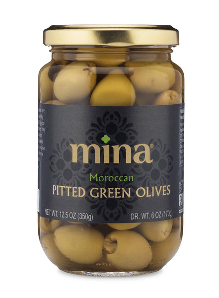 Mina - 12.5 oz Pitted Green Olives
