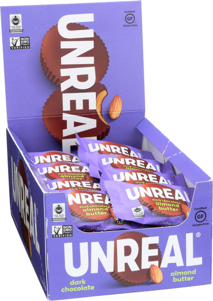 UNREAL - Dark Chocolate Almond Butter Cups Caddy - 40 Cups