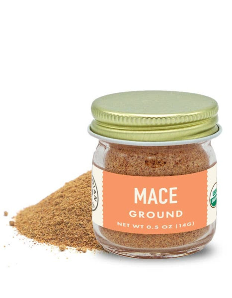 Pure Indian Foods - Mace Ground, Certified Organic: 0.5 oz Glass Bottle