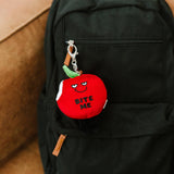 Punchkins - Apple Plush Bag Charm - Funny & Cute Accessory Gift