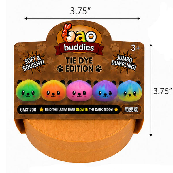 NYSLIFE - Bao Buddies Tie Dye Teddy Bear Dumplings Sensory Toys