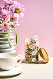 Lake & Oak Tea Co. - Glass Display Canister with Acacia Wood Lid: Medium