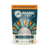 Maskal Teff - Maskal Teff Flour 14 oz (6-pack): Brown ቡናማ ጤፍ