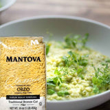 Fine Italian Food - Mantova Bronze Cut Orzo Pasta, 1 lb.