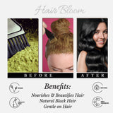 PRIDE INDIA BRANDS - Hair Bloom Herbal Indigo Powder Jet Black  12 sachets (10gm)