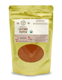 Pure Indian Foods - Cayenne Red Chili Pepper Ground, Certified Organic: 2.1 oz Glass Bottle