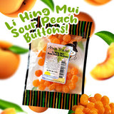 Snack Hawaii - Li Hing Mui Sour Peach Buttons