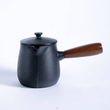 Urban Tokyo - Kyusu Style Side Handle 18.5oz Cast Iron Tea Pot (1/8)