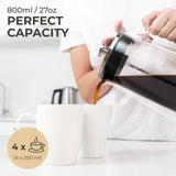 Kaffe - Kaffe French Press Coffee Maker. Double-Wall Glass (0.8L)