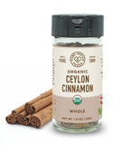 Pure Indian Foods - Cinnamon (Ceylon True), Certified Organic: 3" sticks - 1 oz Glass Bottle / Whole