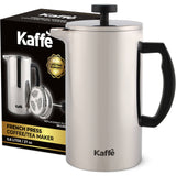 Kaffe - Kaffe French Press Coffee Maker. Double-Wall Stainless Steel