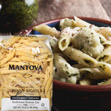 Fine Italian Food - Mantova Bronze Cut Penne Rigate Pasta, 1 lb.