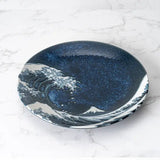Urban Tokyo - Kanagawa Great Wave 7.25"Dia Porcelain Appetizer Salad Plate JP (6/60)