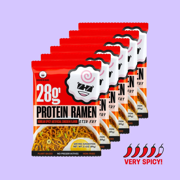 Ramen Bae - Korean Spicy Chicken Stir Fry Protein Ramen - Case of 6