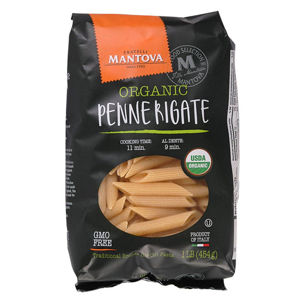 Fine Italian Food - Mantova Organic Penne Rigate Pasta, 1 lb.