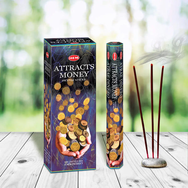Designs by Deekay Inc. - HEM - Attracts Money Square Incense Sticks