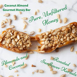 Honey Bunchie, LLC - Bon Bee Gourmet Honey Bar, Coconut Almond (12 ct)