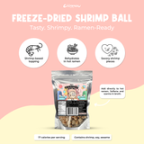 Chiramen - Chiramen Freeze-Dried Shrimp Ball Ramen Topping, for Ramen, Cup Noodles, Soup & Instant Noodle Bowls – Easy Seafood Add-On for Ramen, Fried Rice & Asian Dishes