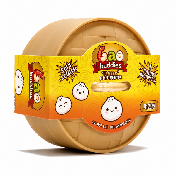 NYSLIFE - Jumbo Bao Buddies Glitter Dumplings Sensory Toys