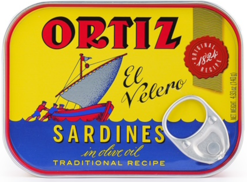 French Feast - Ortiz  Sardines old style in olive oil tin
