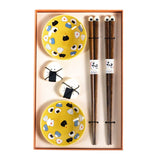 Urban Tokyo - Onigiri Rice Ball 2 Pair Wooden Chopsticks, Chopsticks Rest and Sauce Dish Gift Set (1/36)