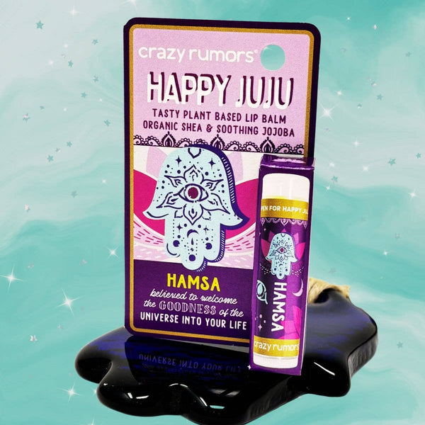 Crazy Rumors - Happy Juju - Hamsa Lip Balm Hangcard