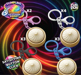 Novelty Brands - Fun Doh Dumpling Light-Up Click Fidget Keychain- 12/Display : Wholesale Price
