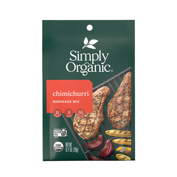Simply Organic - Chimicurri Marinade Mix, Certified Organic, Vegan, 0.71 Oz