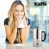 Kaffe - Kaffe French Press Coffee Maker. Double-Wall Stainless Steel